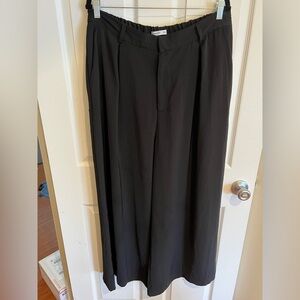 Tronjori | Black Wide-Leg Pants